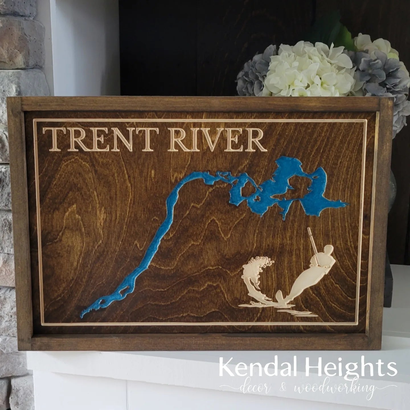 Engraved Lake Sign