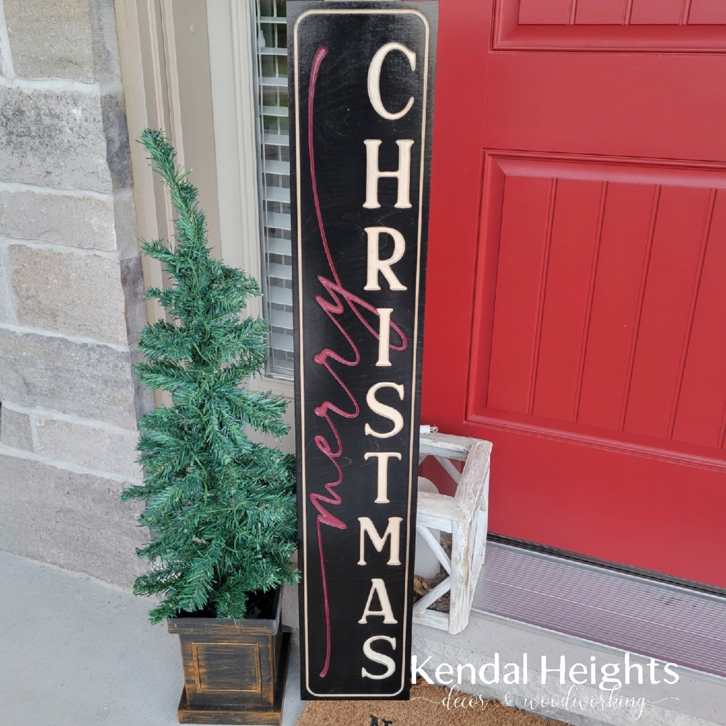 Custom Engraved Welcome Signs - Winter Decor