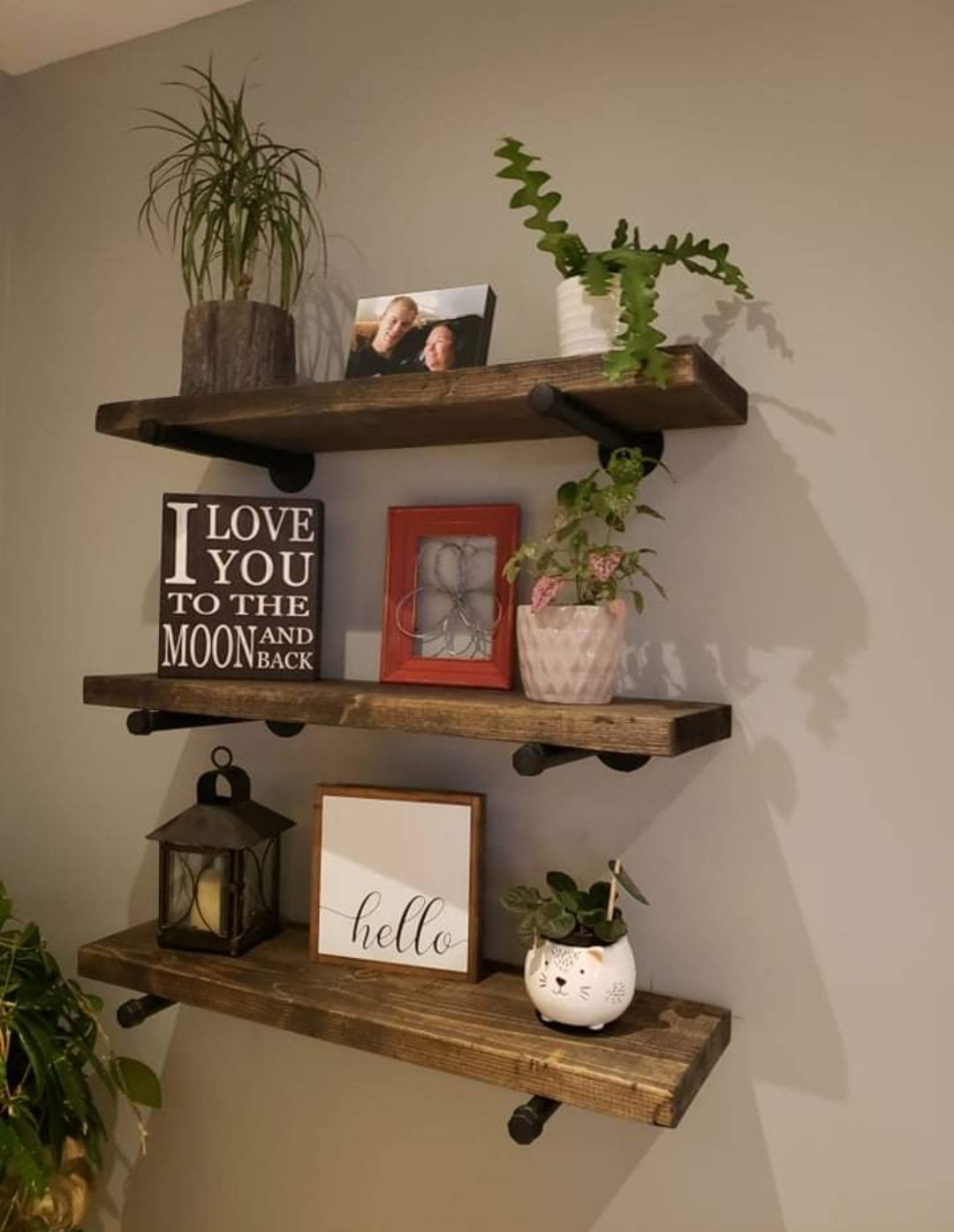 Industrial Floating Shelves