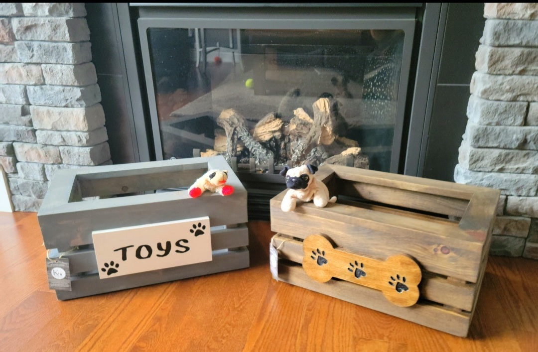 Custom Engraved Pet Toy Bin