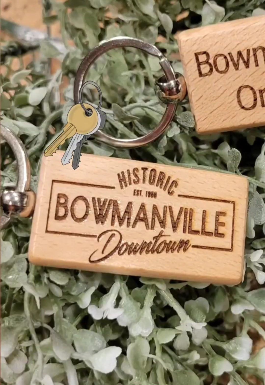 Birch Lasered Etched Keychains