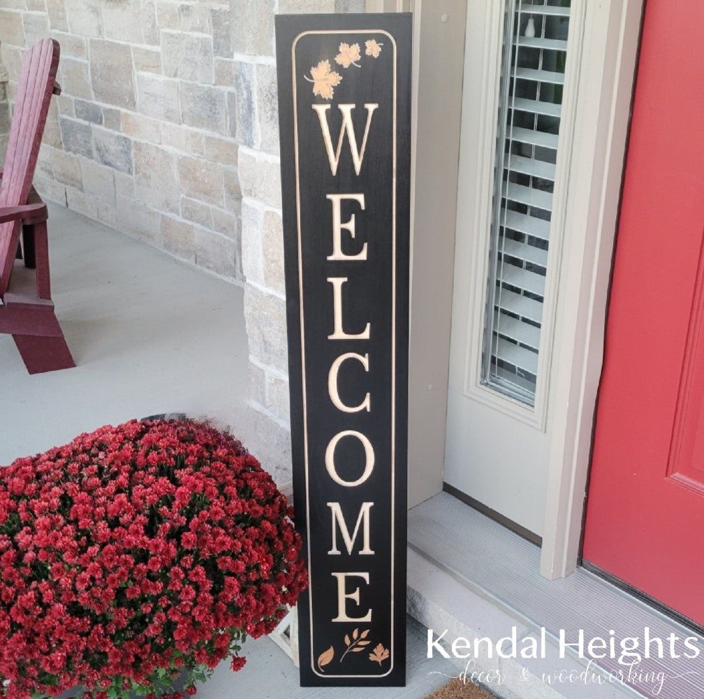 Custom Engraved Welcome Signs - Fall Décor