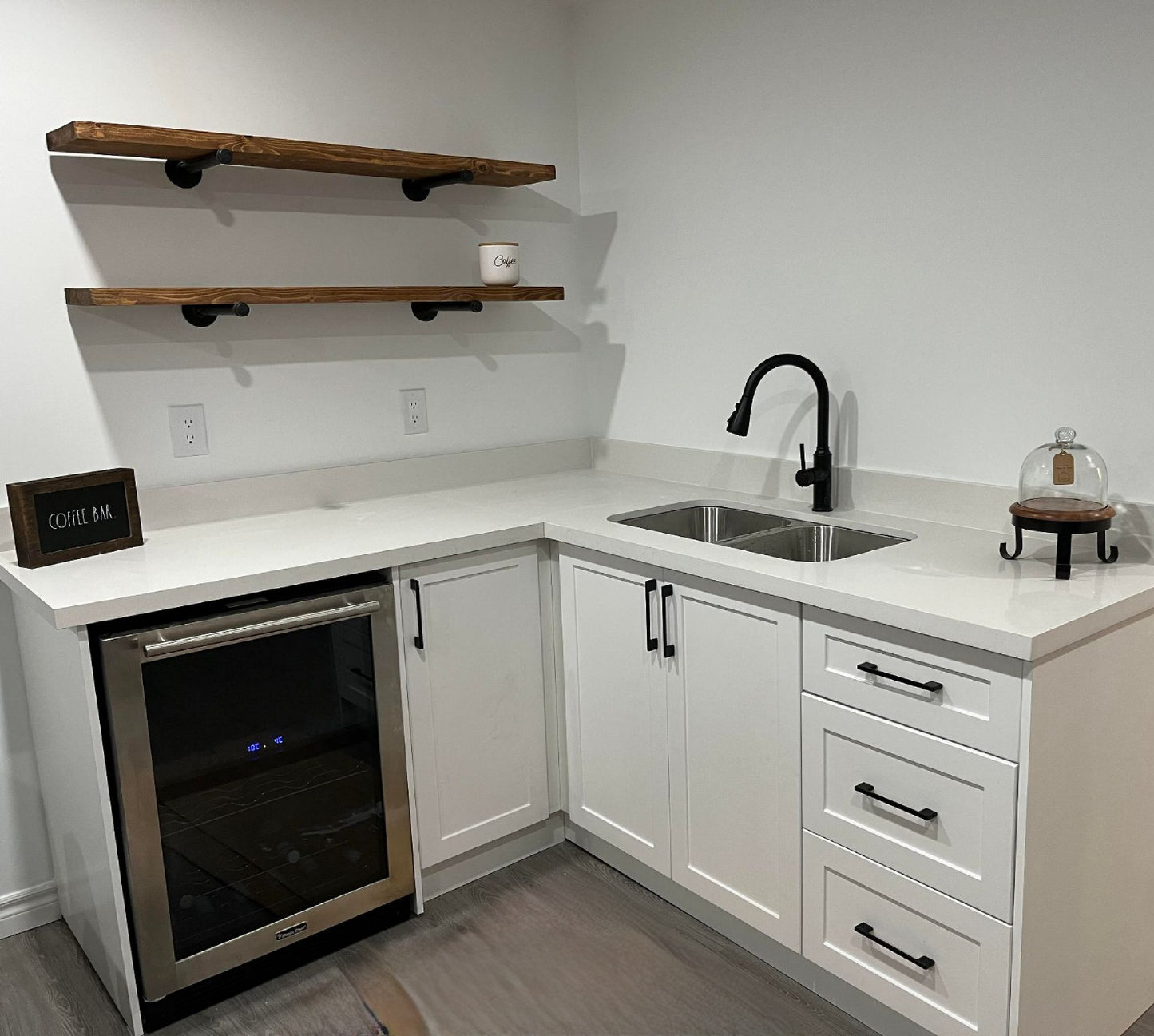 Industrial Floating Shelves
