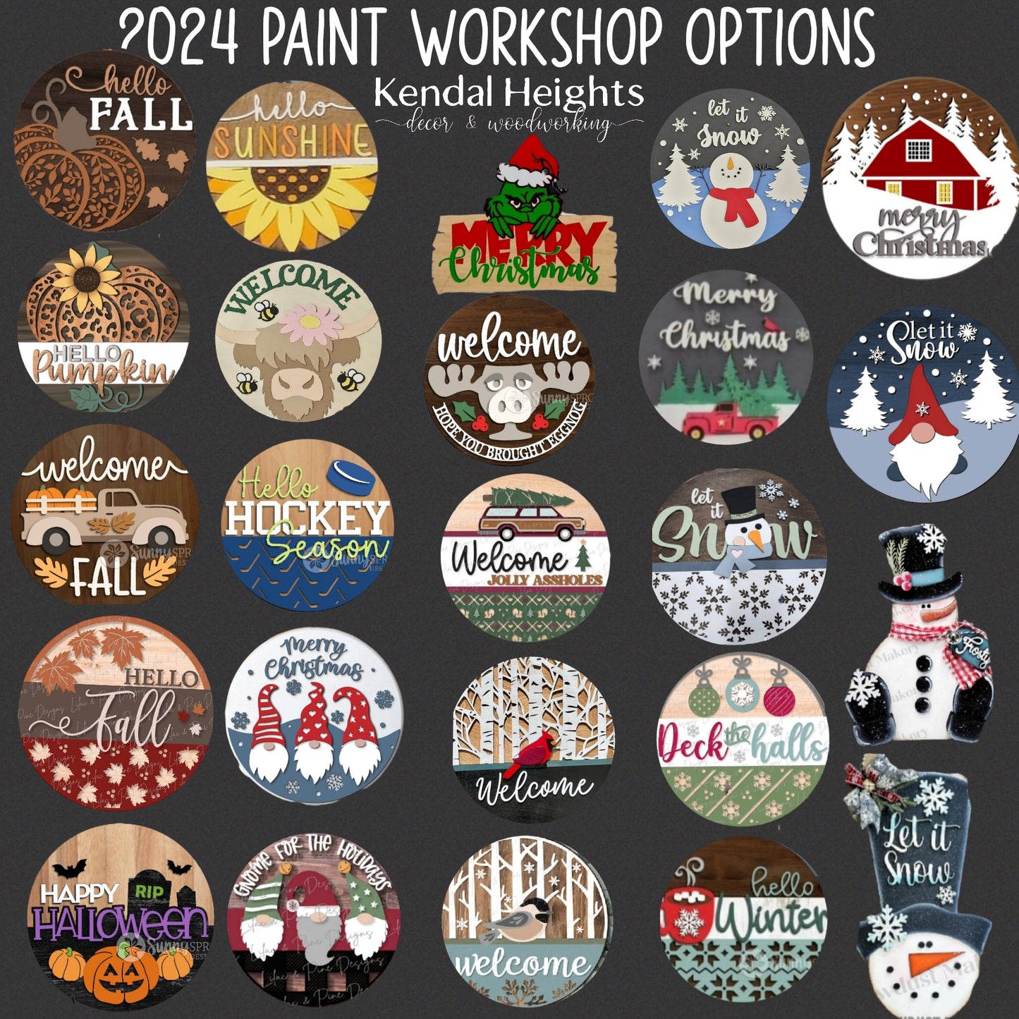 Paint / Clock Workshop Events - Deposit Only