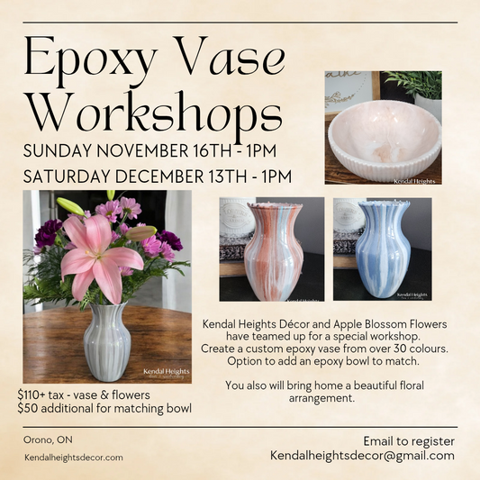 Epoxy Vase Workshop - Deposit only