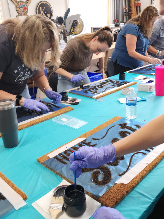 Door Mat & Paint Workshop - Deposit only - SOLD OUT