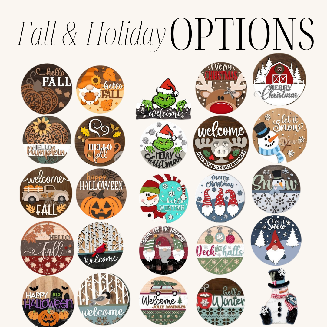 Holiday Wreath & Signs - Deposit Only