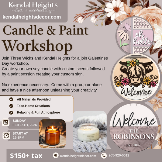 Galentines Candle & Paint Workshop