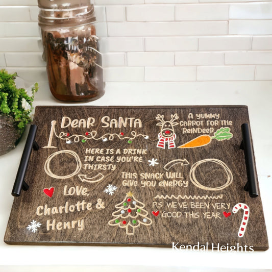 Children's Custom Milk & Cookie Tray
