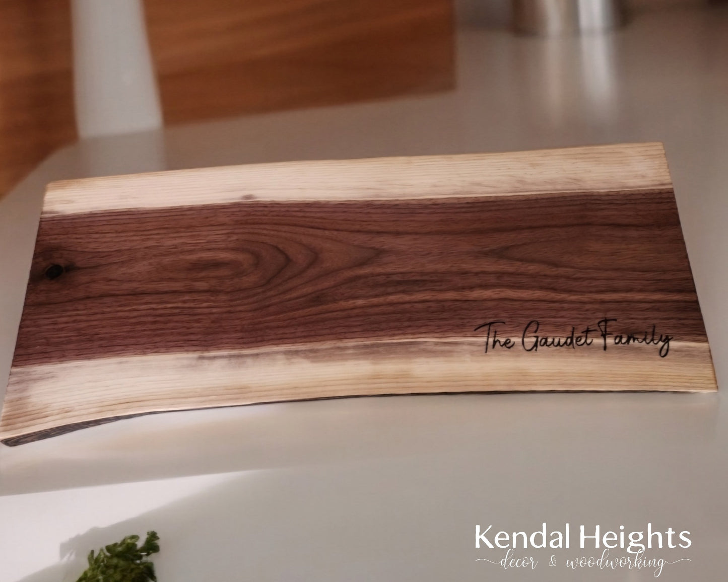 Black Walnut Live Edge Charcuterie Board