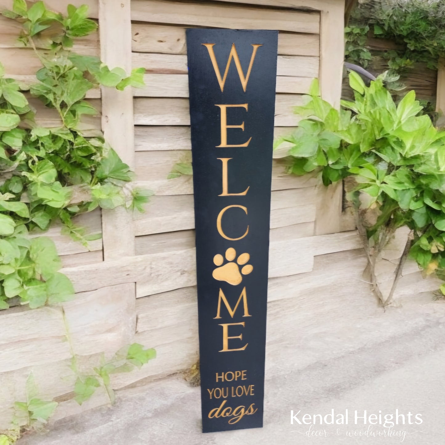 Custom Engraved Welcome Signs - Welcome Paws