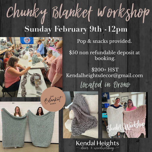 February 2025 - Blanket Workshop - Deposit Only