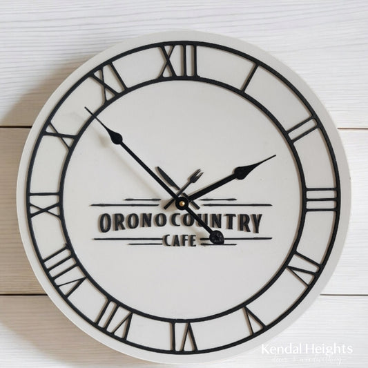 Custom Engraved Business Logo Clock