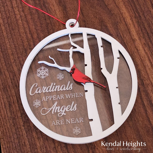 Cardinal Ornament - Angels are near