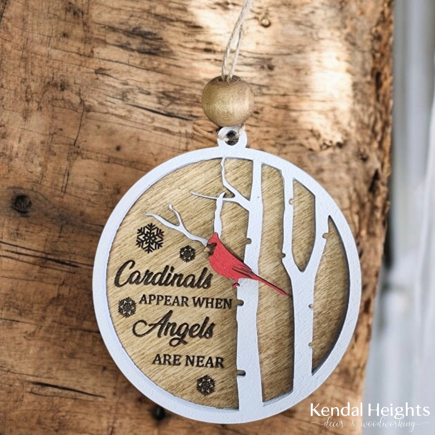 Cardinal Ornament - Angels are near