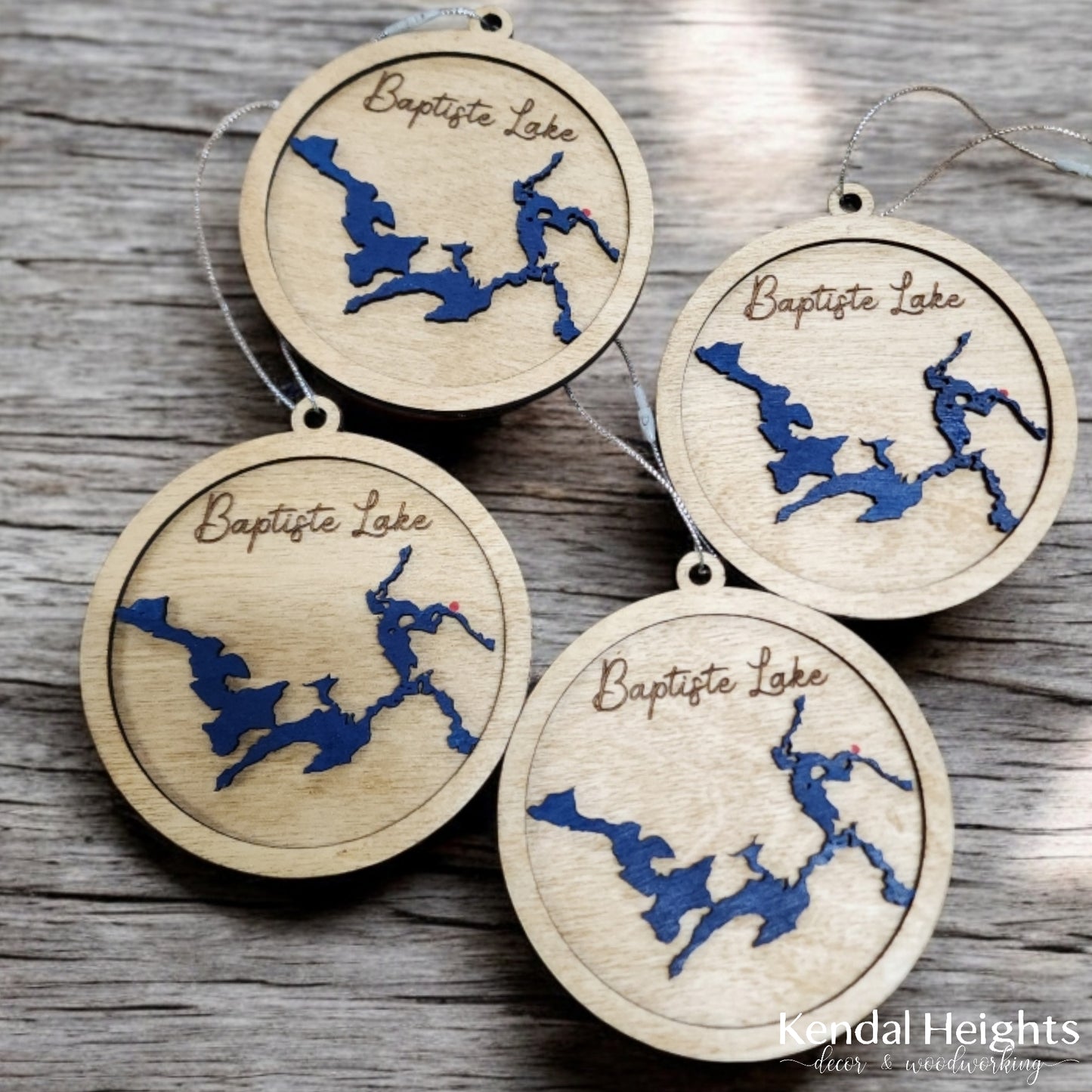 Raised Lake Ornaments