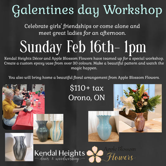 Epoxy Vase Workshop - Deposit only