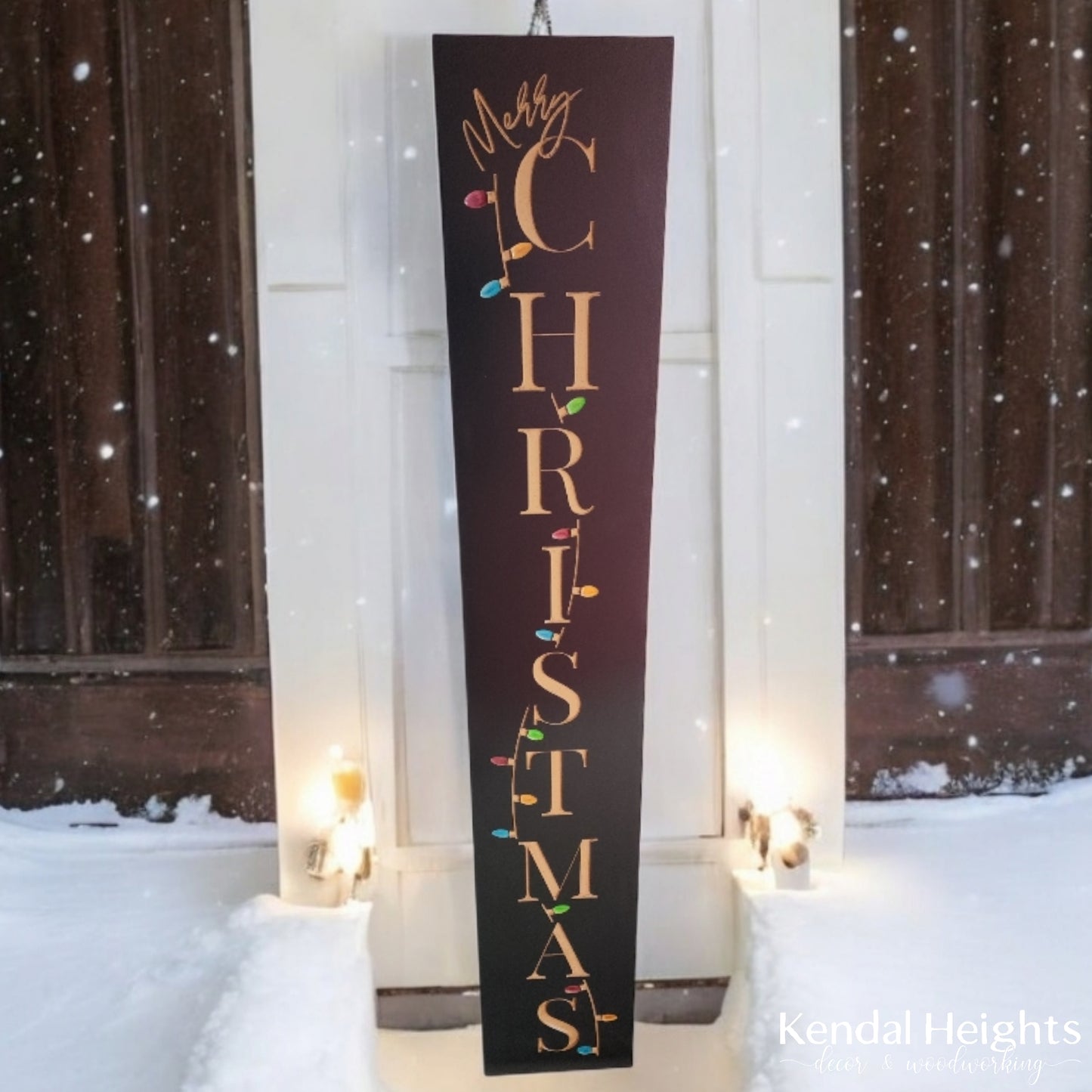 Custom Engraved Welcome Signs - Winter Decor