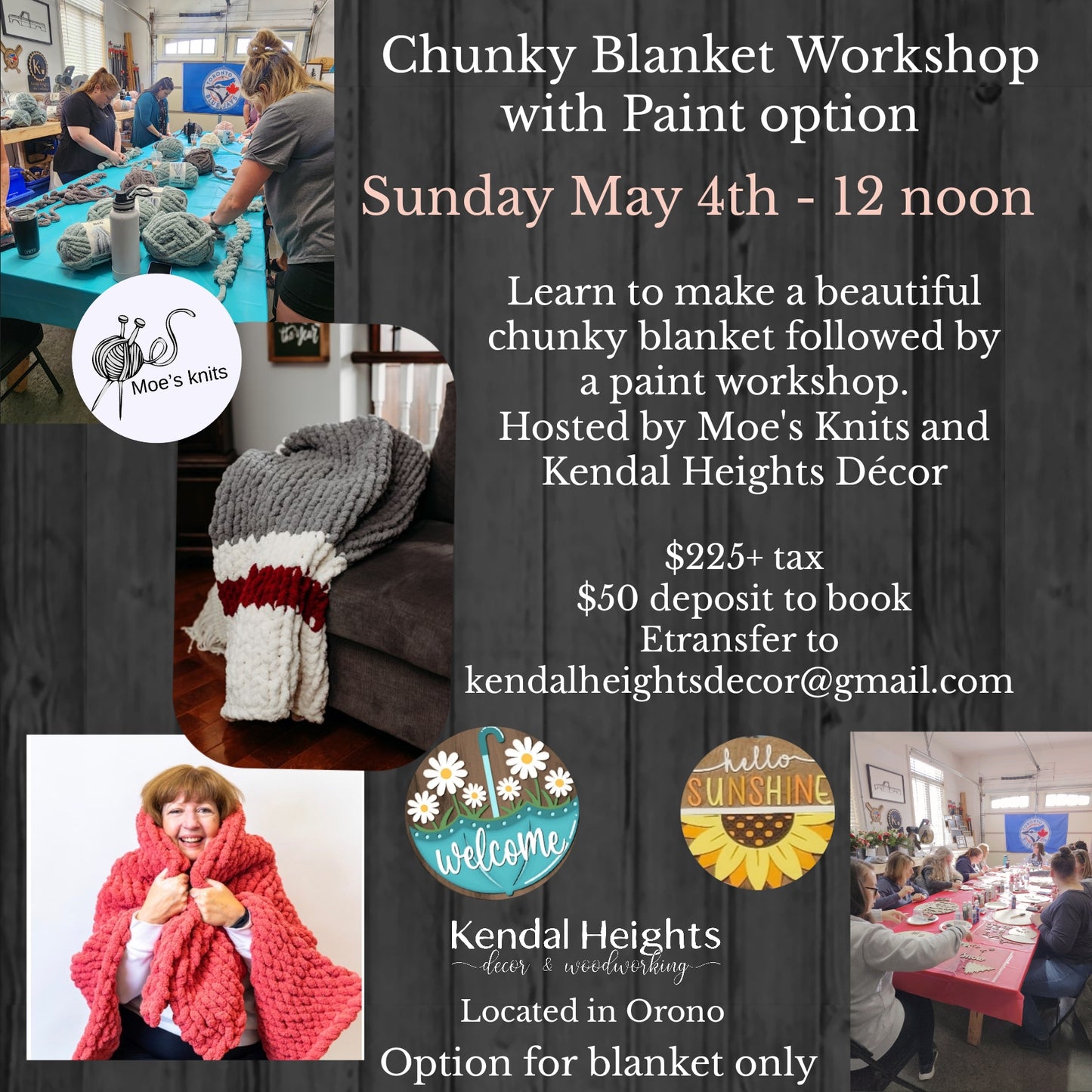 May 2025 - Blanket Workshop - Deposit Only