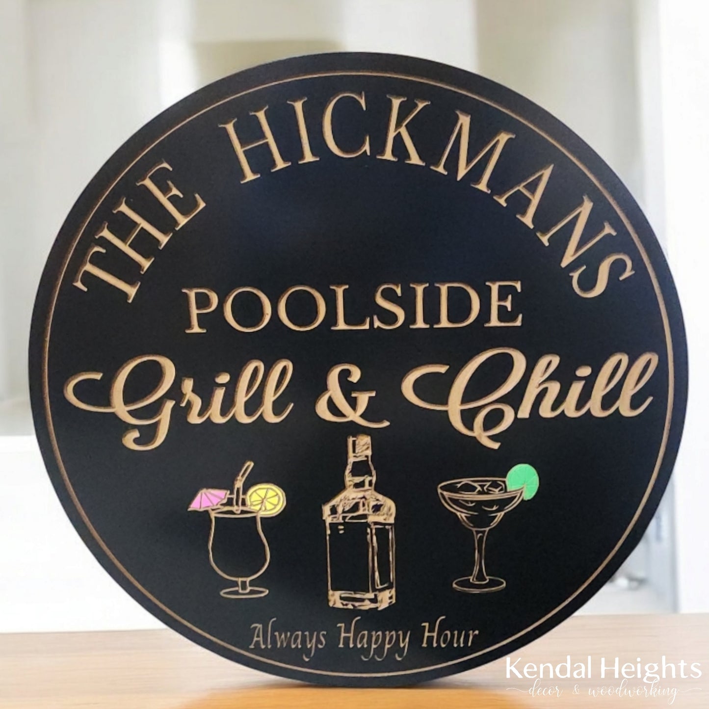 Engraved Pool Signs