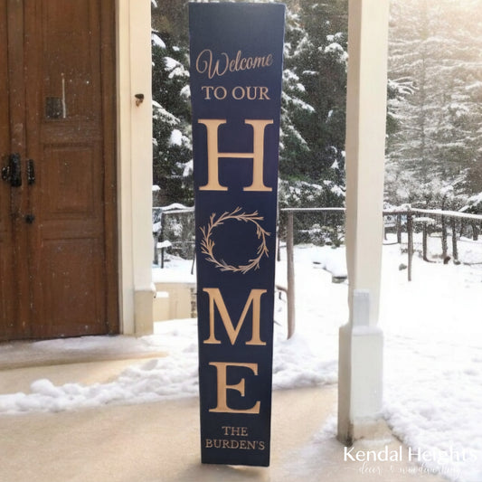 Custom Engraved Welcome Signs - HOME