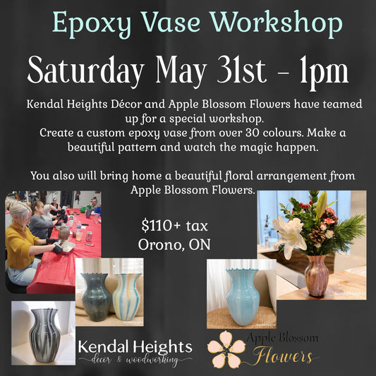 Epoxy Vase Workshop - Deposit only