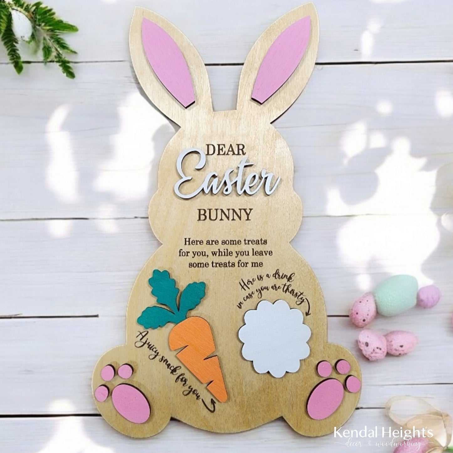 Easter Wood Snack Tray