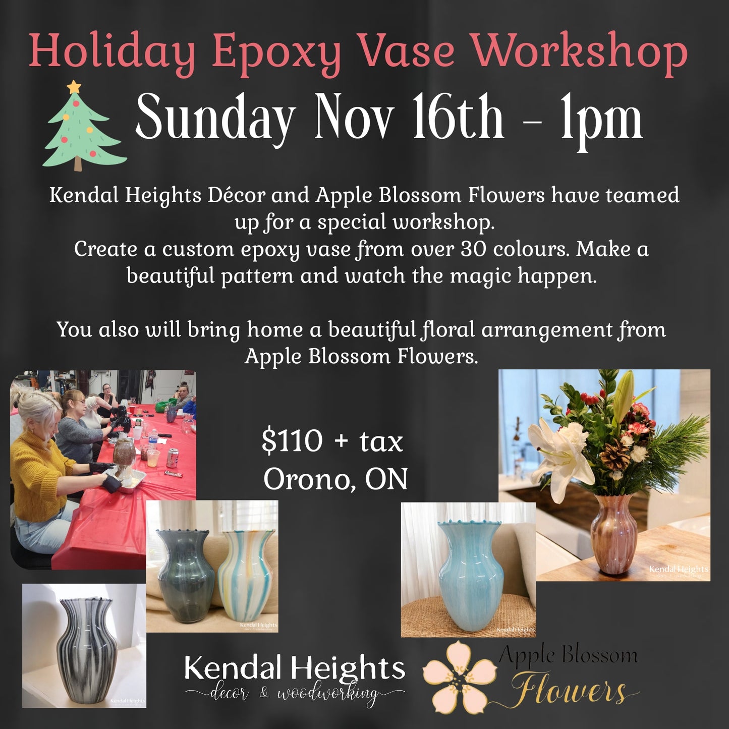 Epoxy Vase Workshop - Deposit only