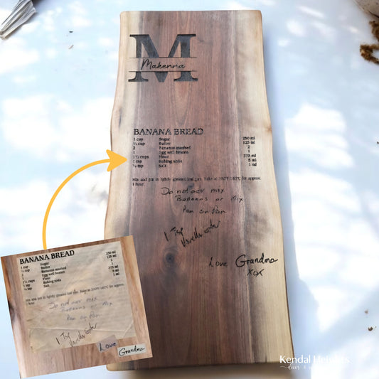 Black Walnut Live Edge Charcuterie Board (Epoxy)