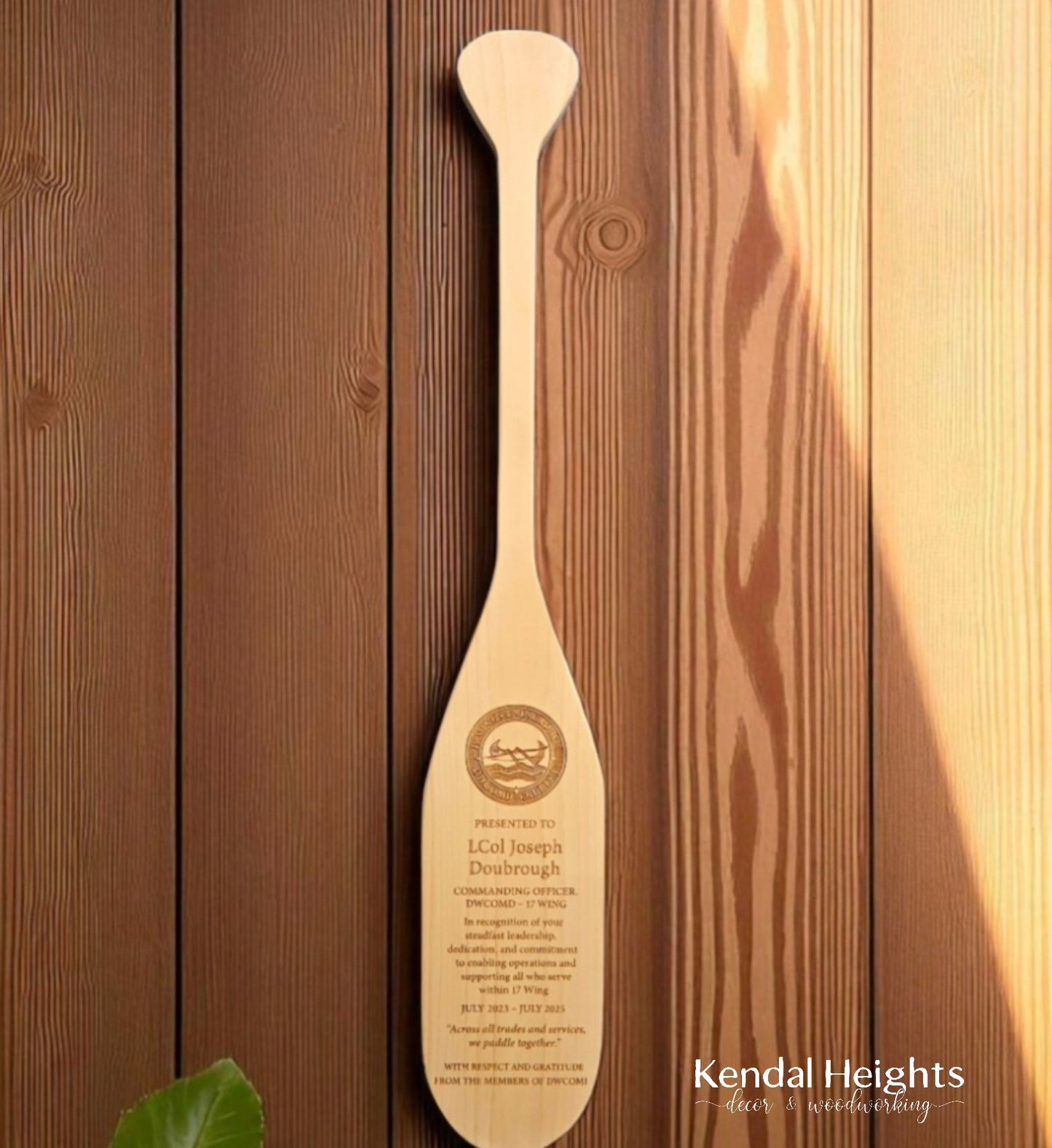 Laser Etched Paddle