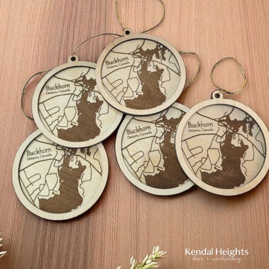 Town Map Ornaments