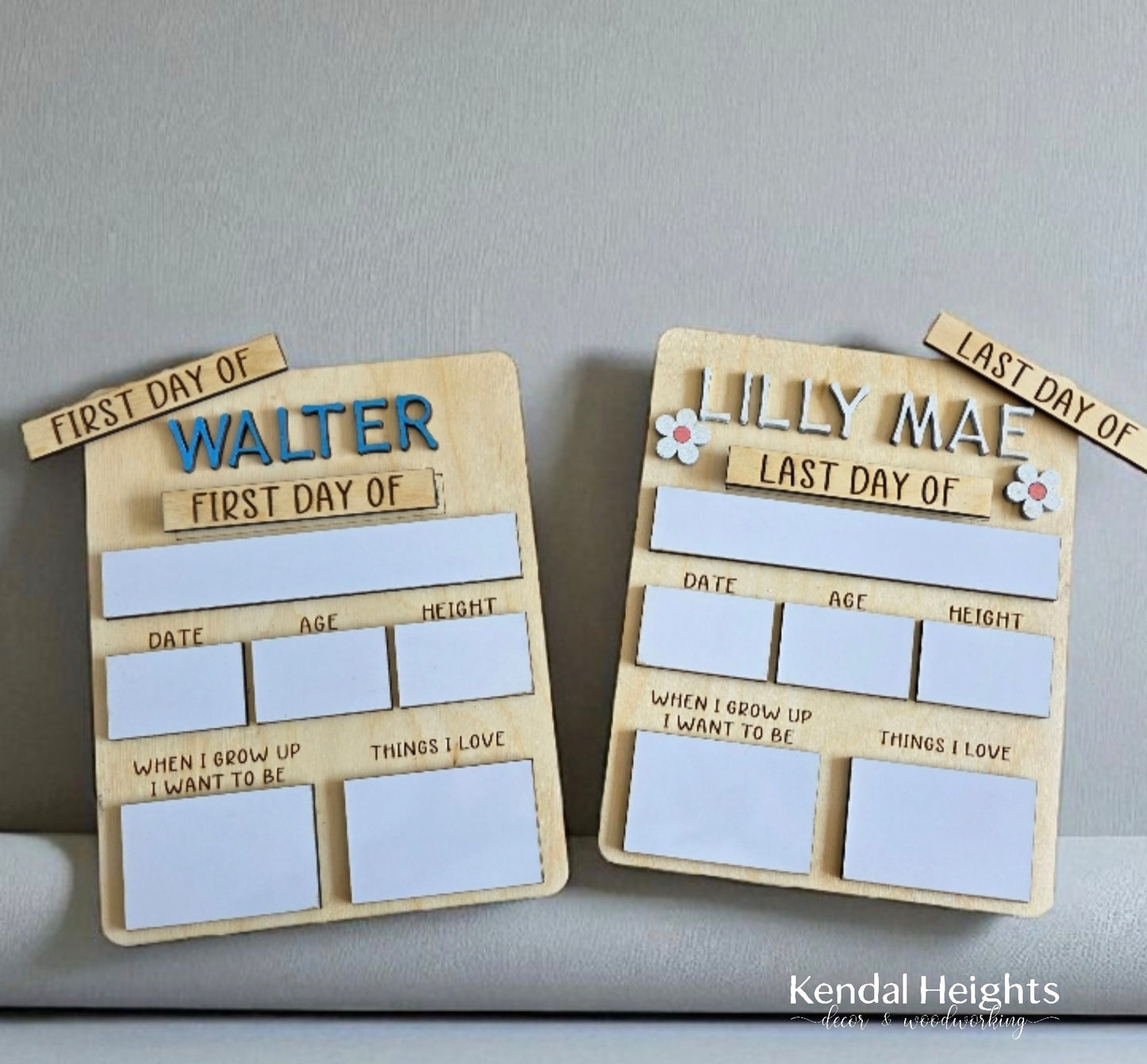 First / Last Day of School Boards
