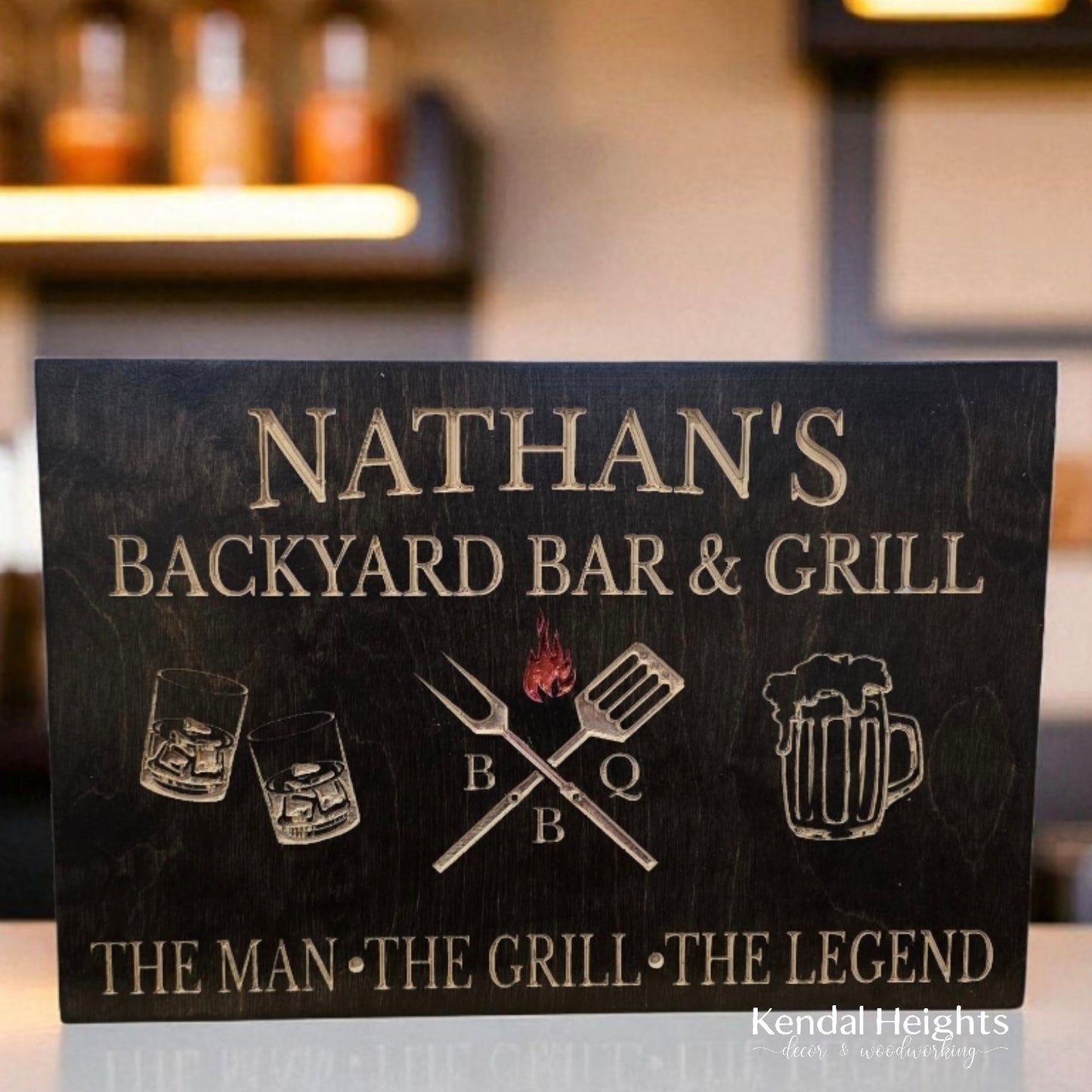Custom Engraved Grill Sign