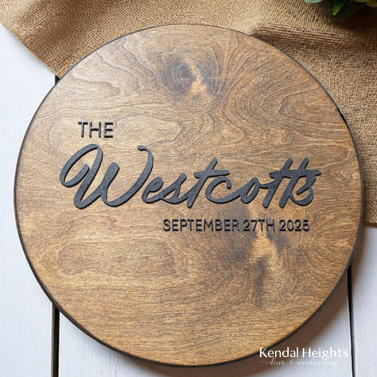 Raised Wedding Signing Board