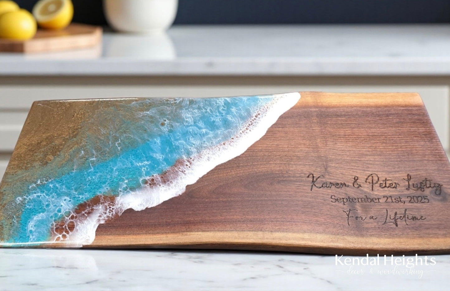 Black Walnut Live Edge Charcuterie Board (with or without Epoxy)