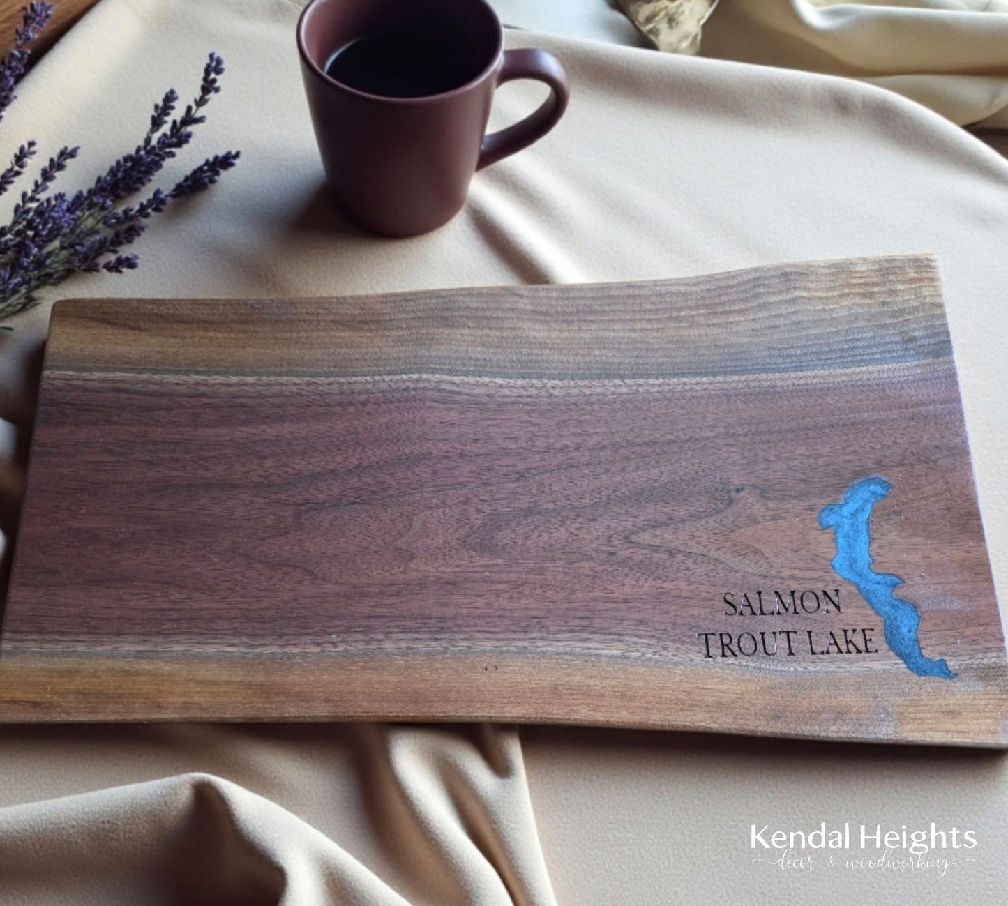 Black Walnut Live Edge Charcuterie Board (with or without Epoxy)