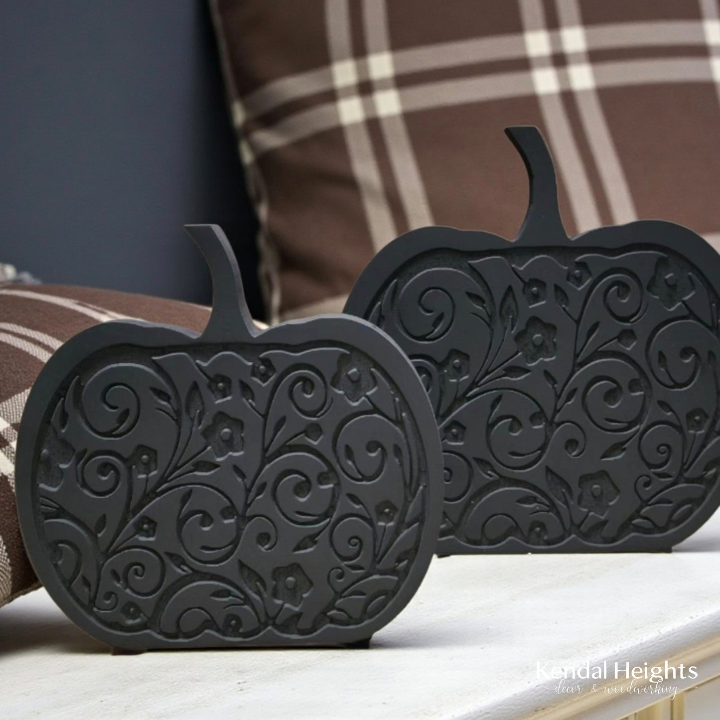 Fancy Engraved Pumpkin