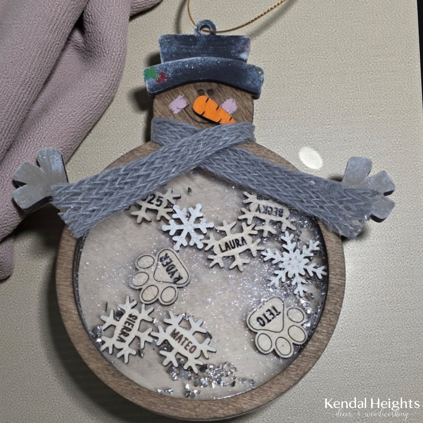 Snowman Family Snow Globe