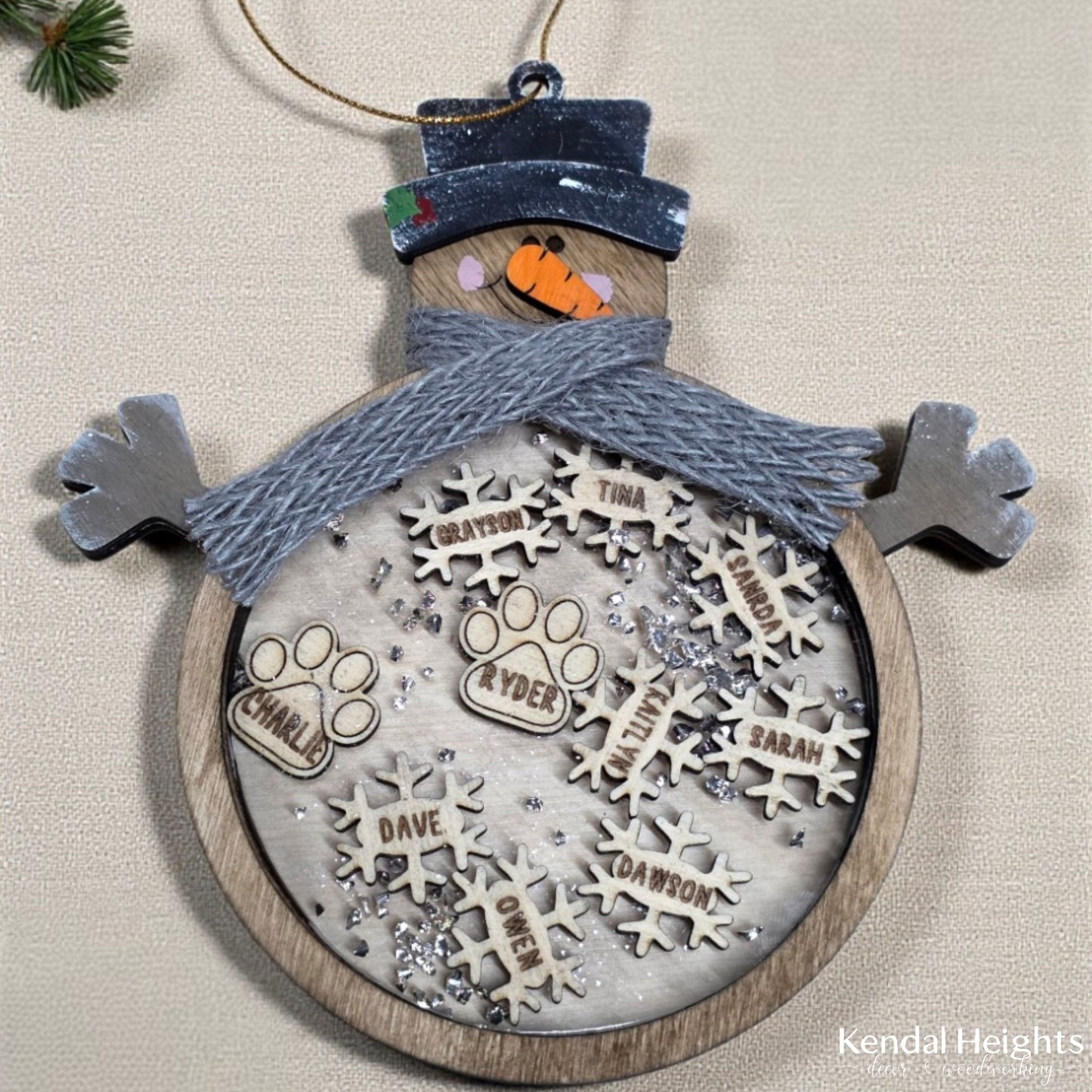 Snowman Family Snow Globe