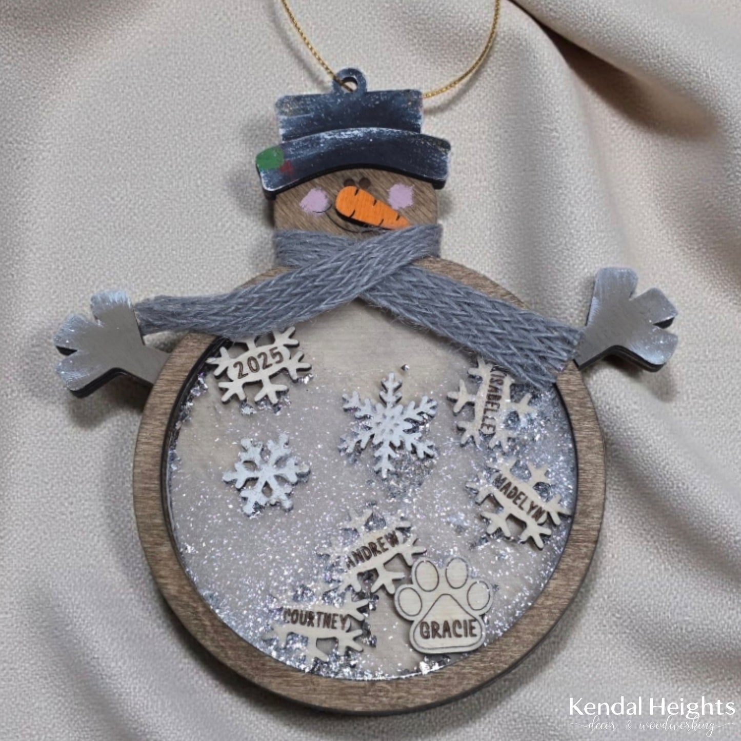 Snowman Family Snow Globe