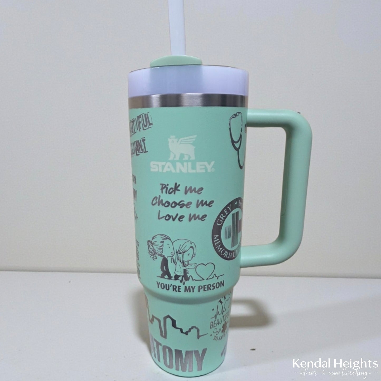 GRAYS ANATOMY Stanley Etched Wrap Designs