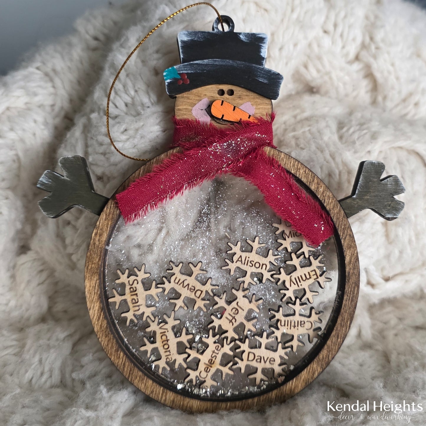 Snowman Family Snow Globe