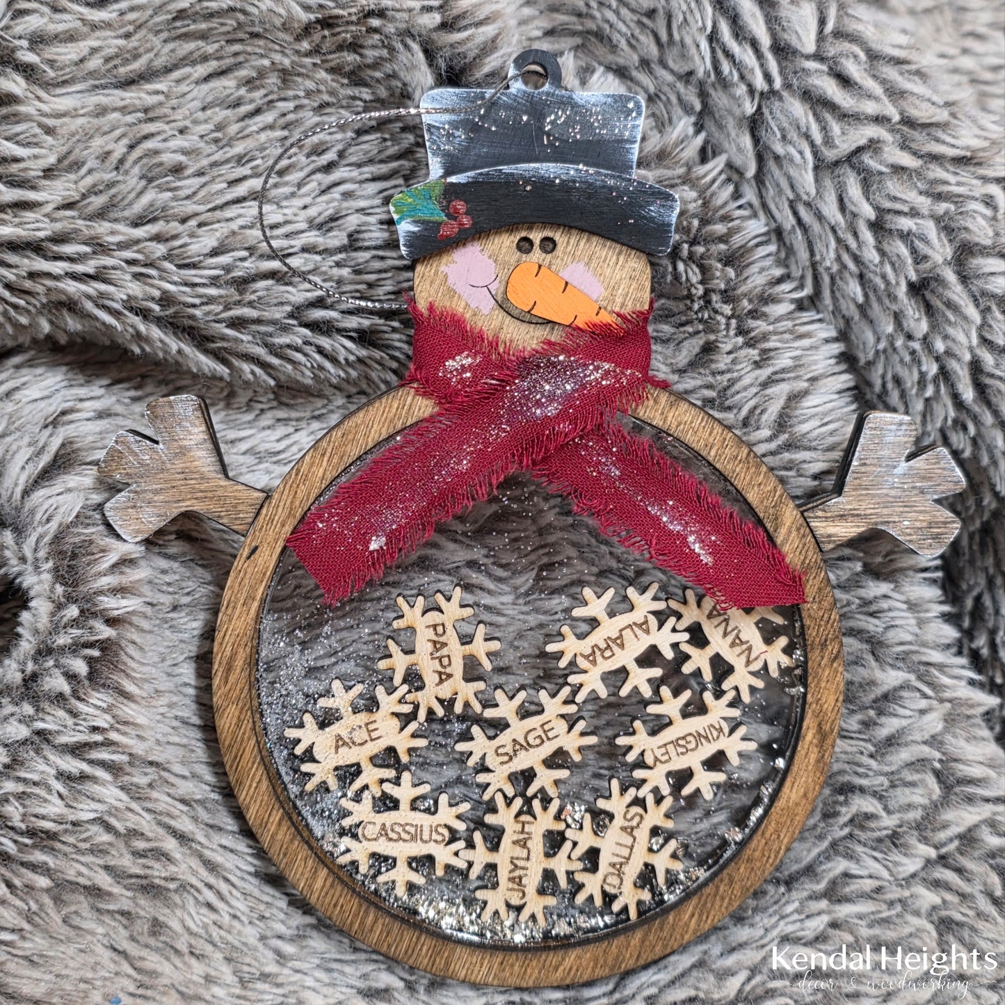 Snowman Family Snow Globe