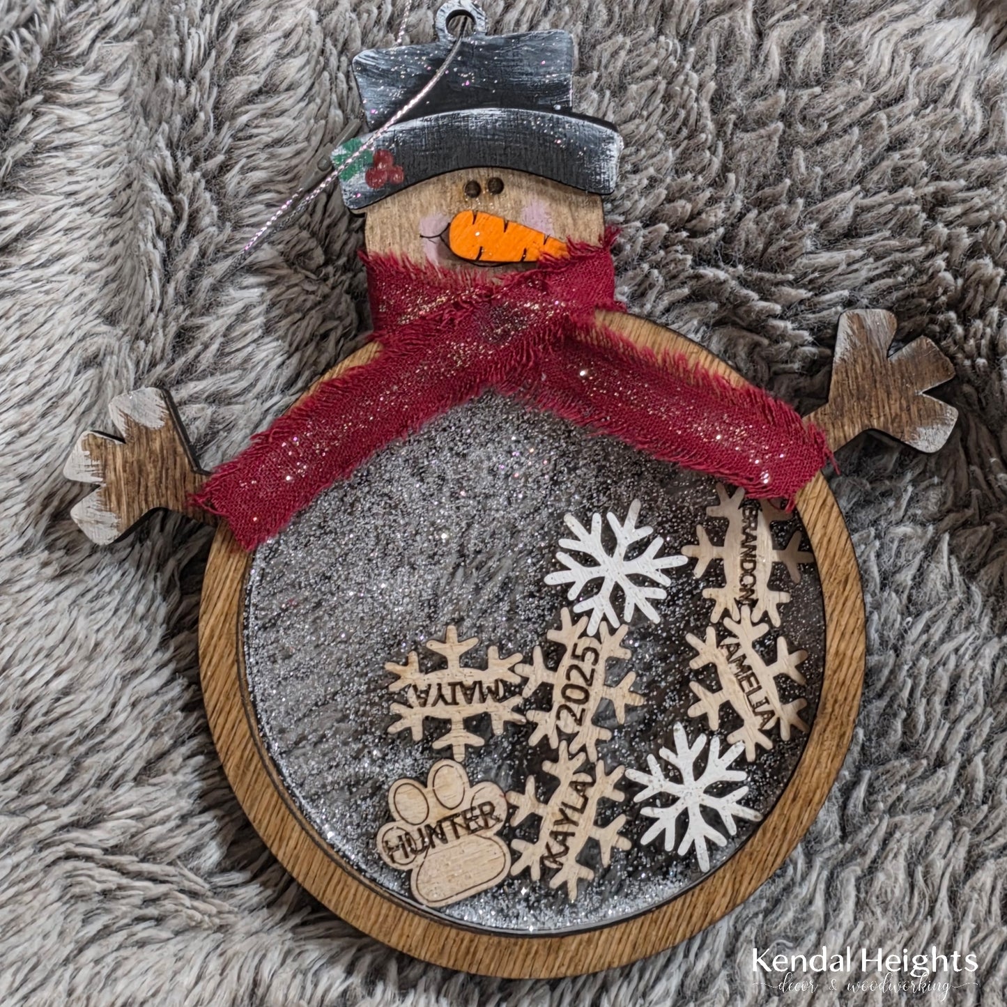 Snowman Family Snow Globe