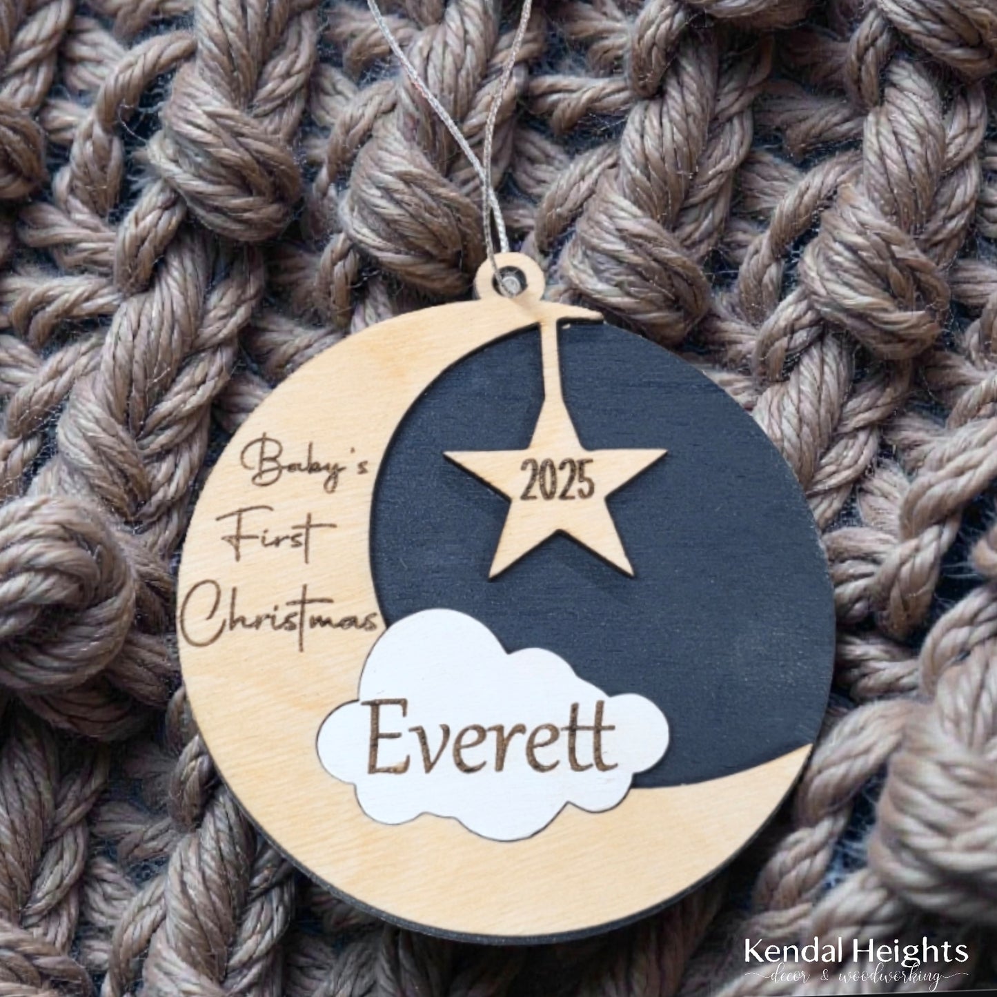 Baby's First Christmas - Stars & Cloud