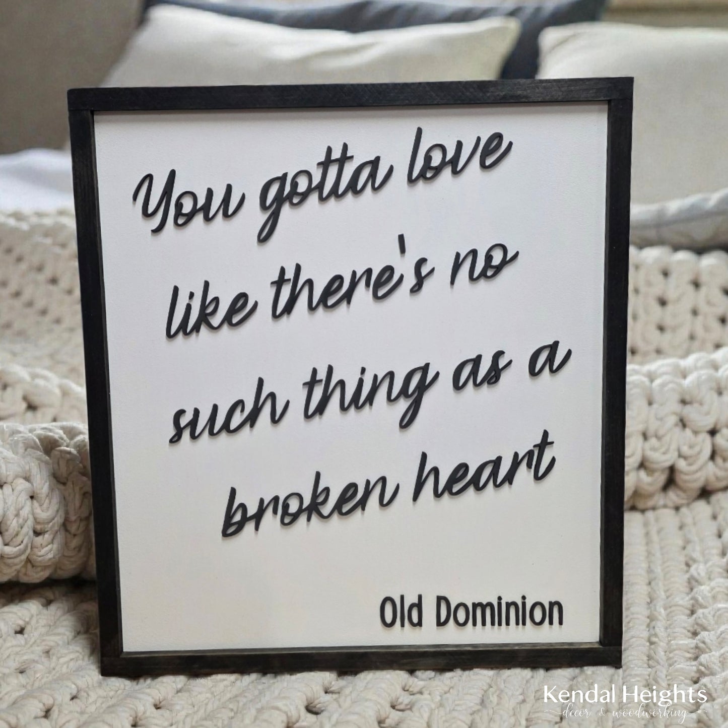 Oversized Quote Sign