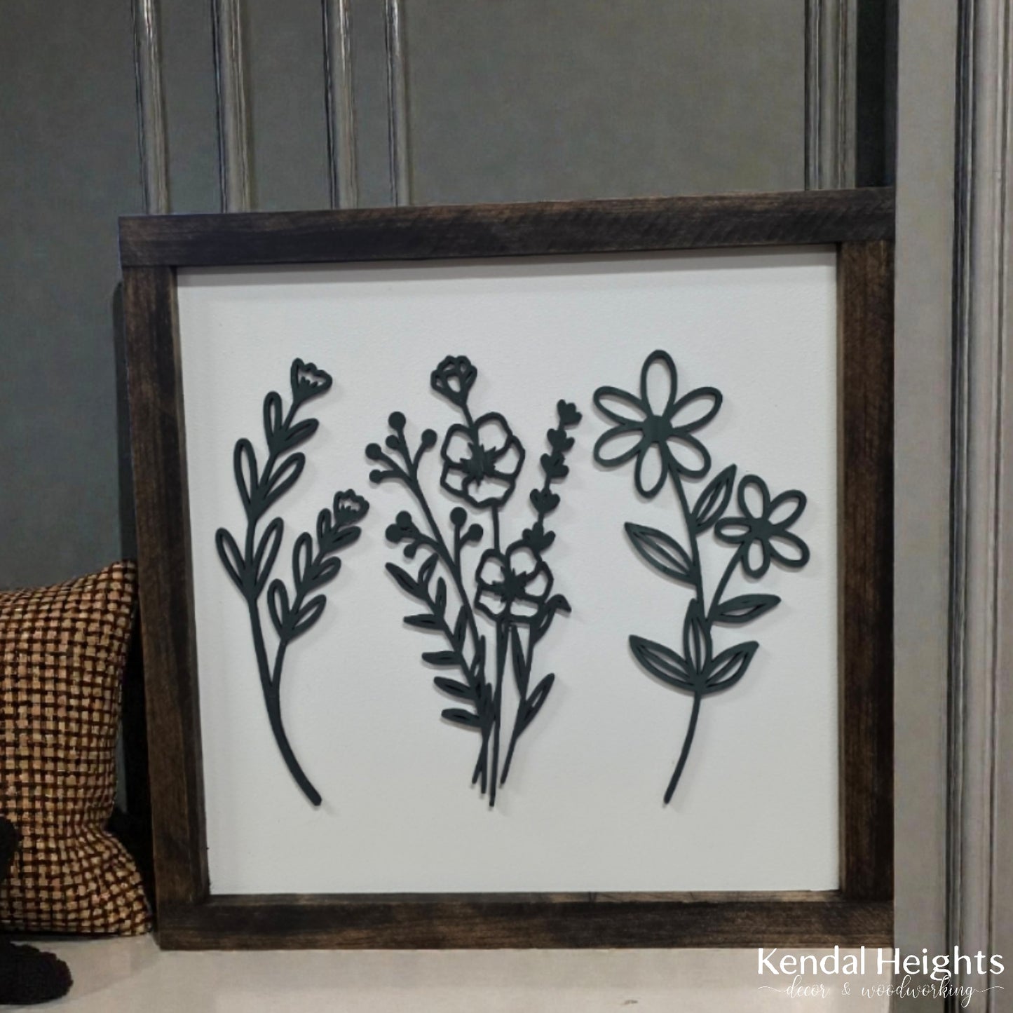 Tri-Wild Flower Silhouette