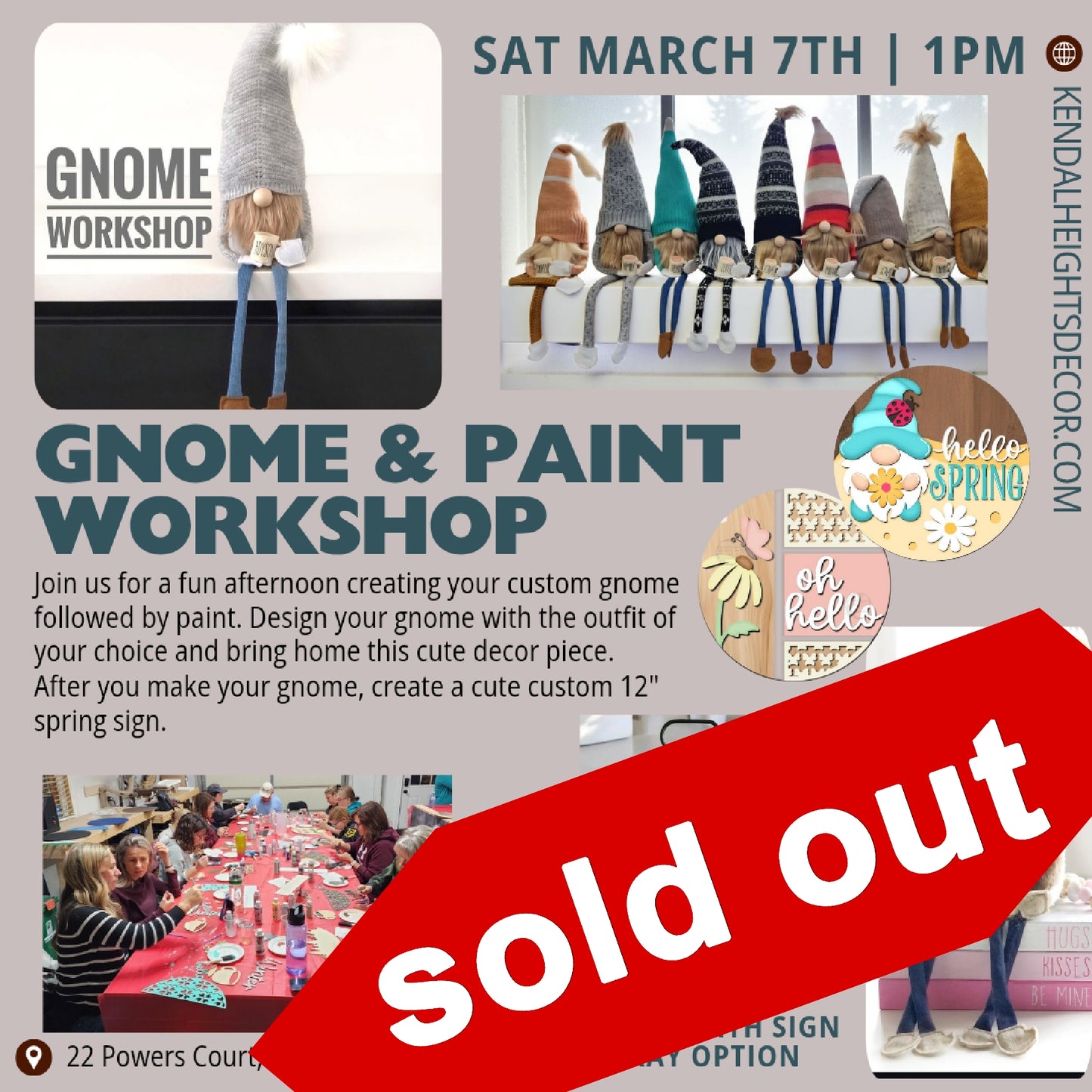 Gnome & Paint (Mar / May / Nov) - Deposit Only
