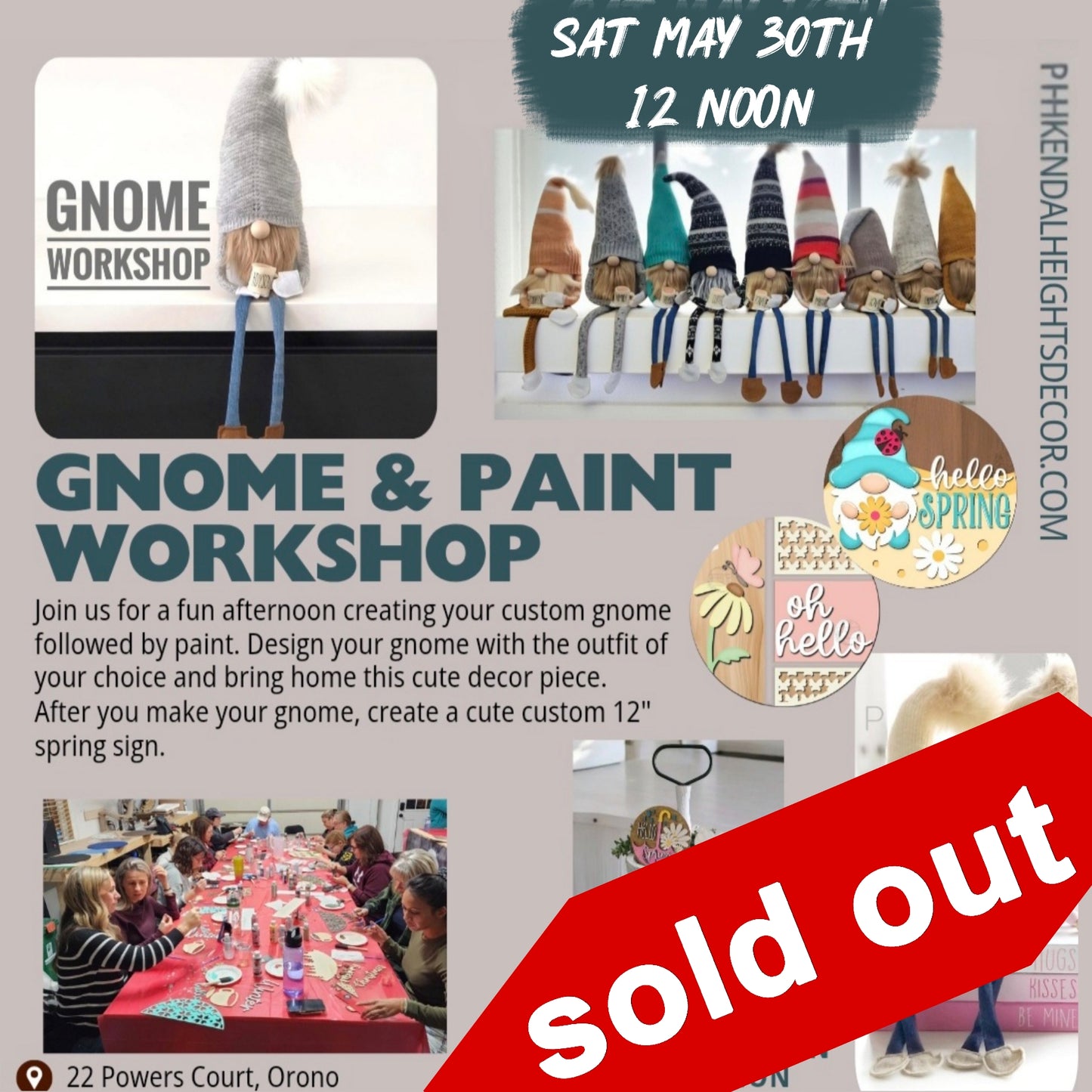 Gnome & Paint (Mar / May / Nov) - Deposit Only