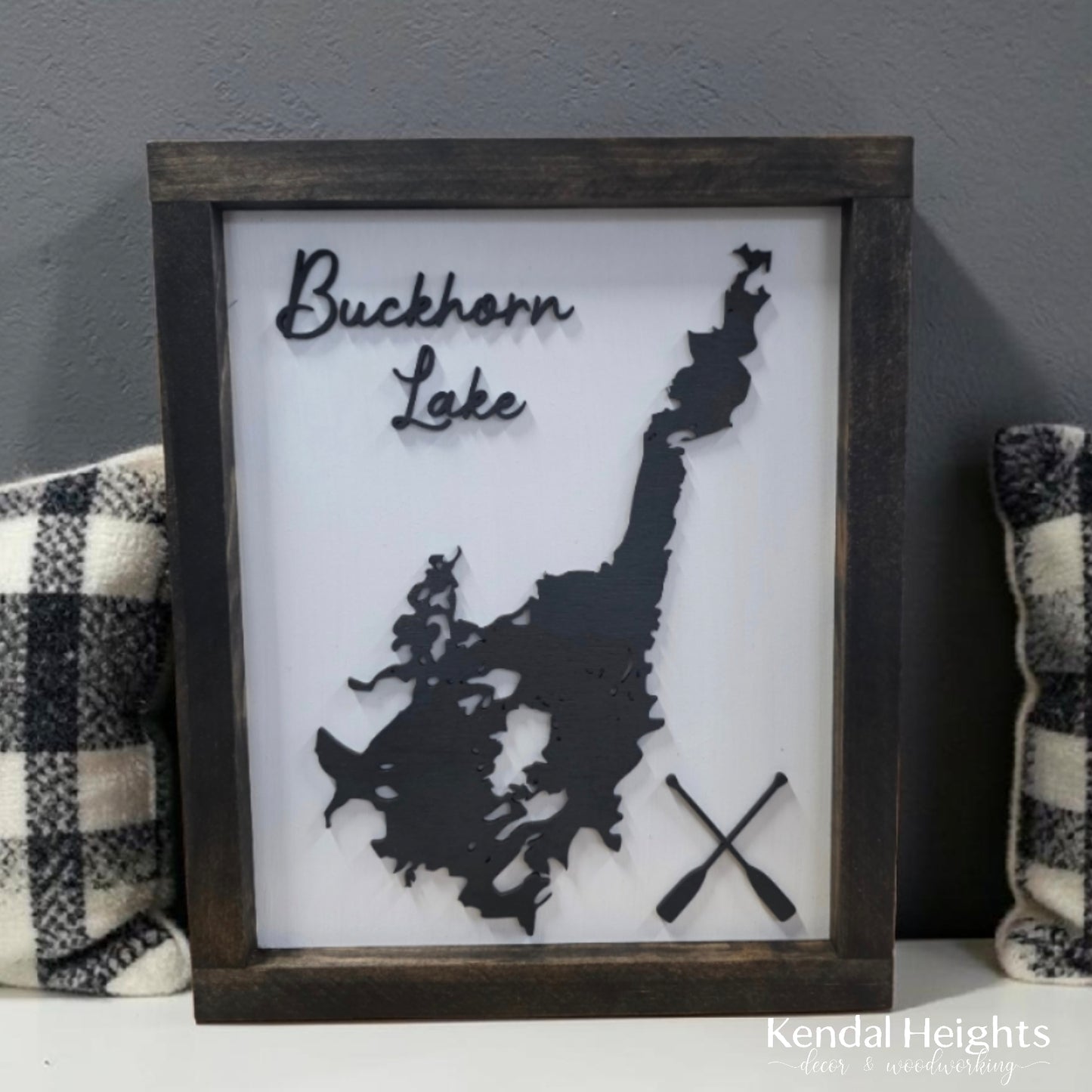 Layered Lake Sign